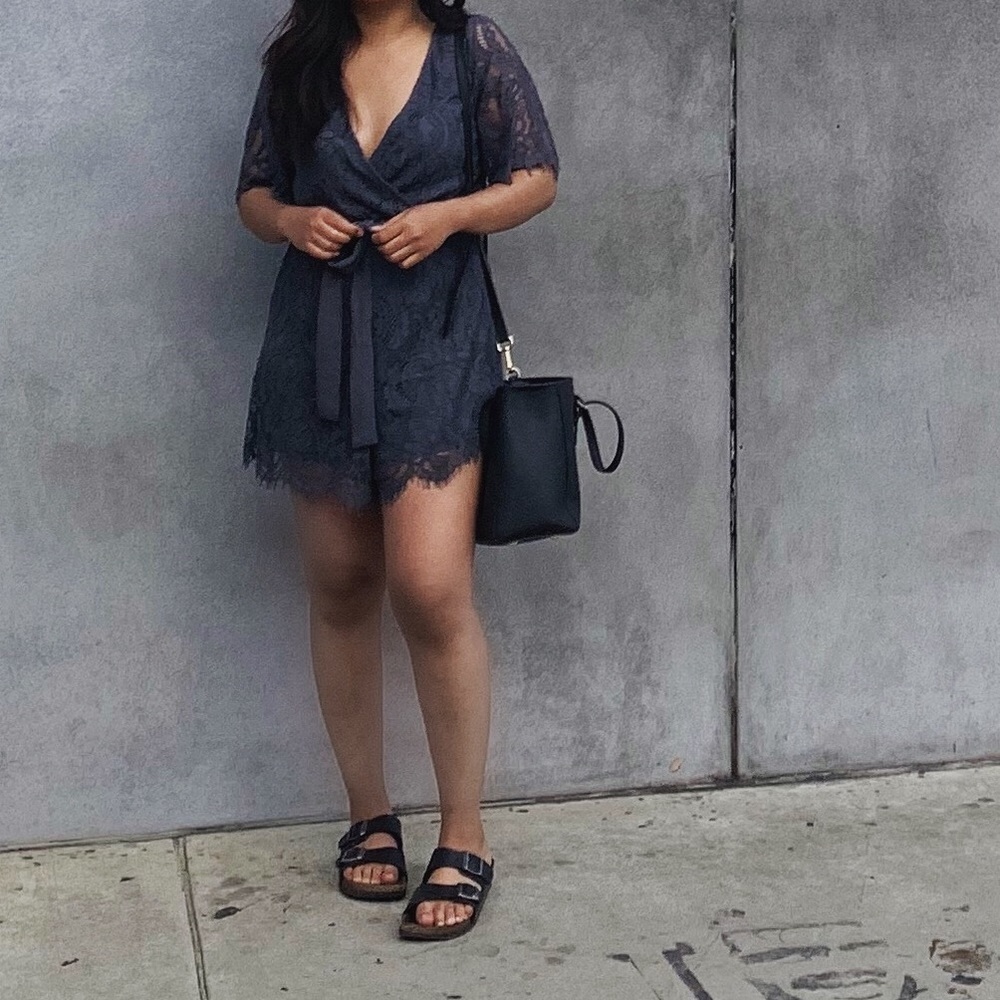 Trixxi lace romper